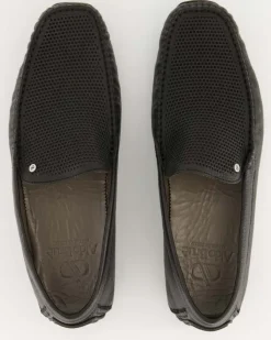 AB0104Q Mokassins in Schwarz