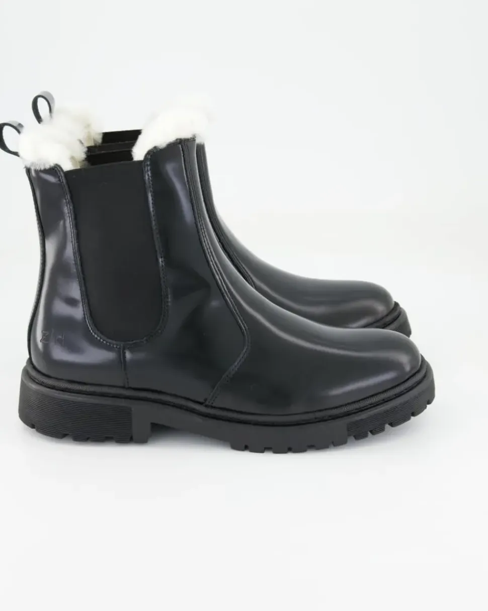 A7880-54 Chelsea Boots in Schwarz