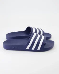 Adilette Aqua Pantoletten in Blau