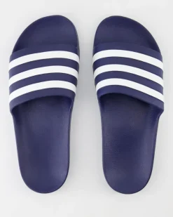 Adilette Aqua Pantoletten in Blau