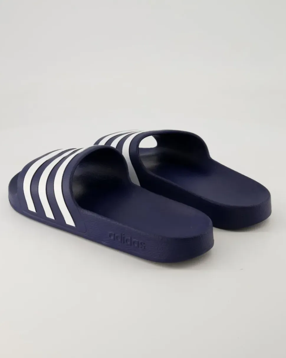 Adilette Aqua Pantoletten in Blau