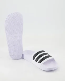 Adilette Shower Pantoletten in Weiß
