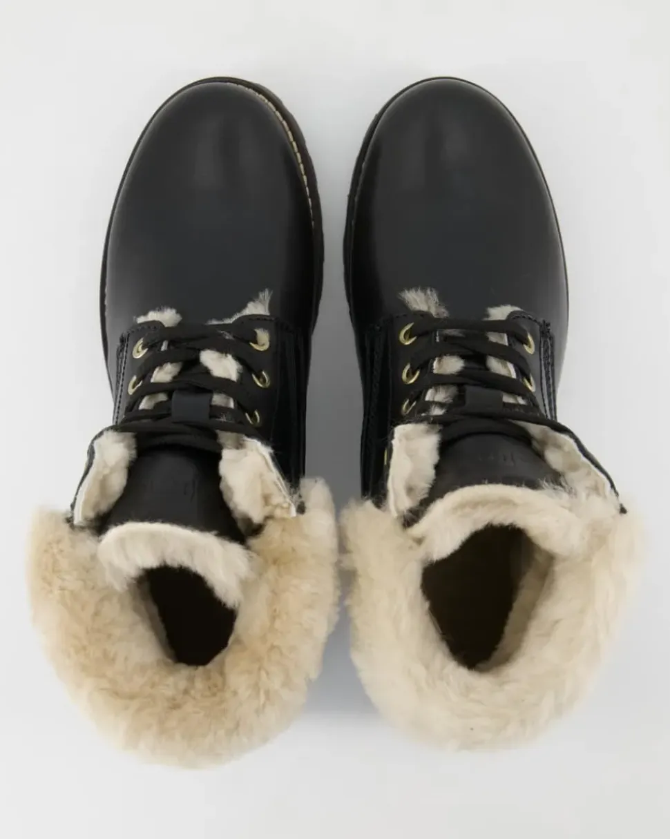 A5494-47 Schnürstiefel in Schwarz