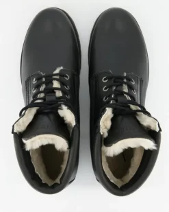 A7638-26 Schnürstiefel in Schwarz