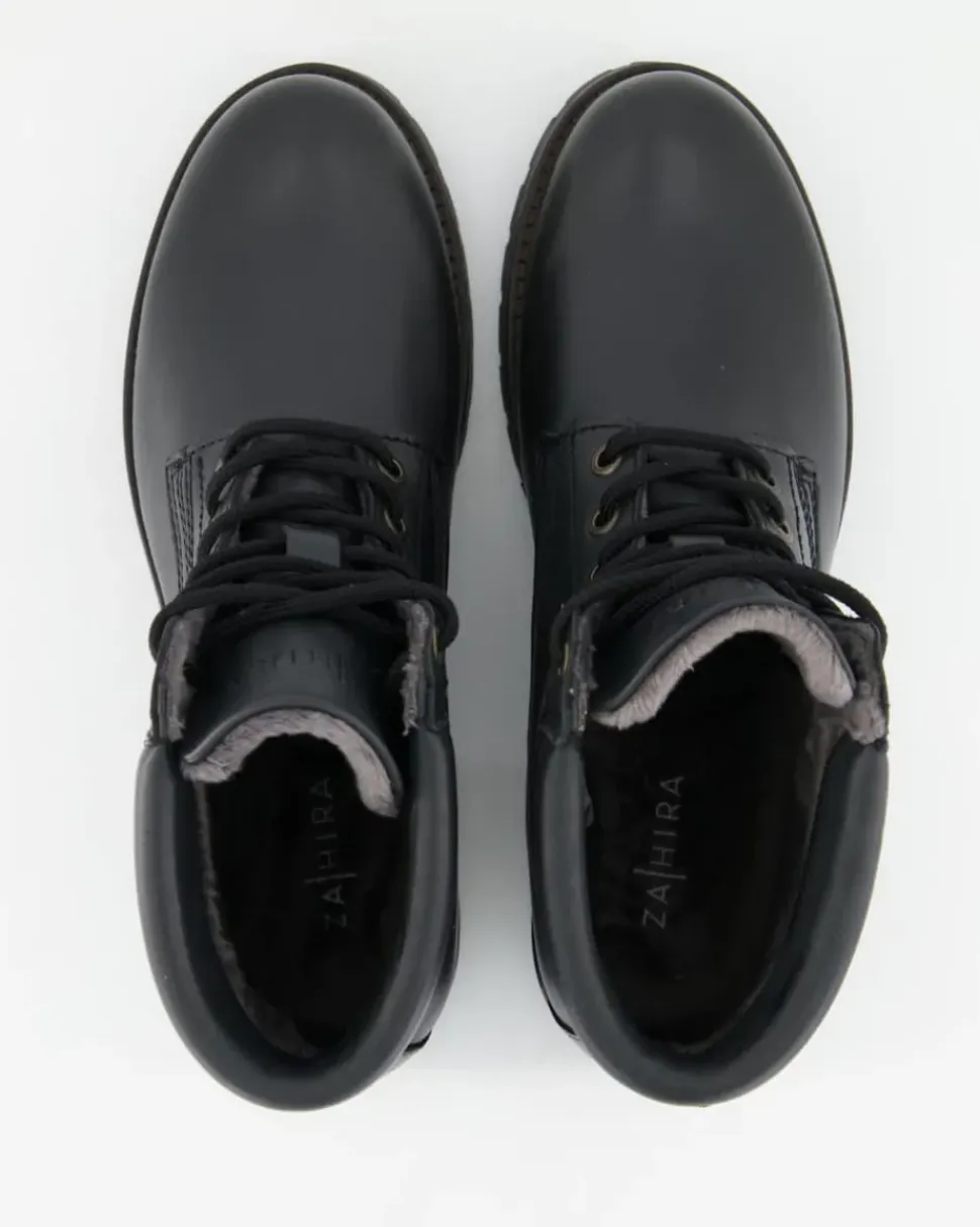 A7638-25 Stiefeletten in Schwarz