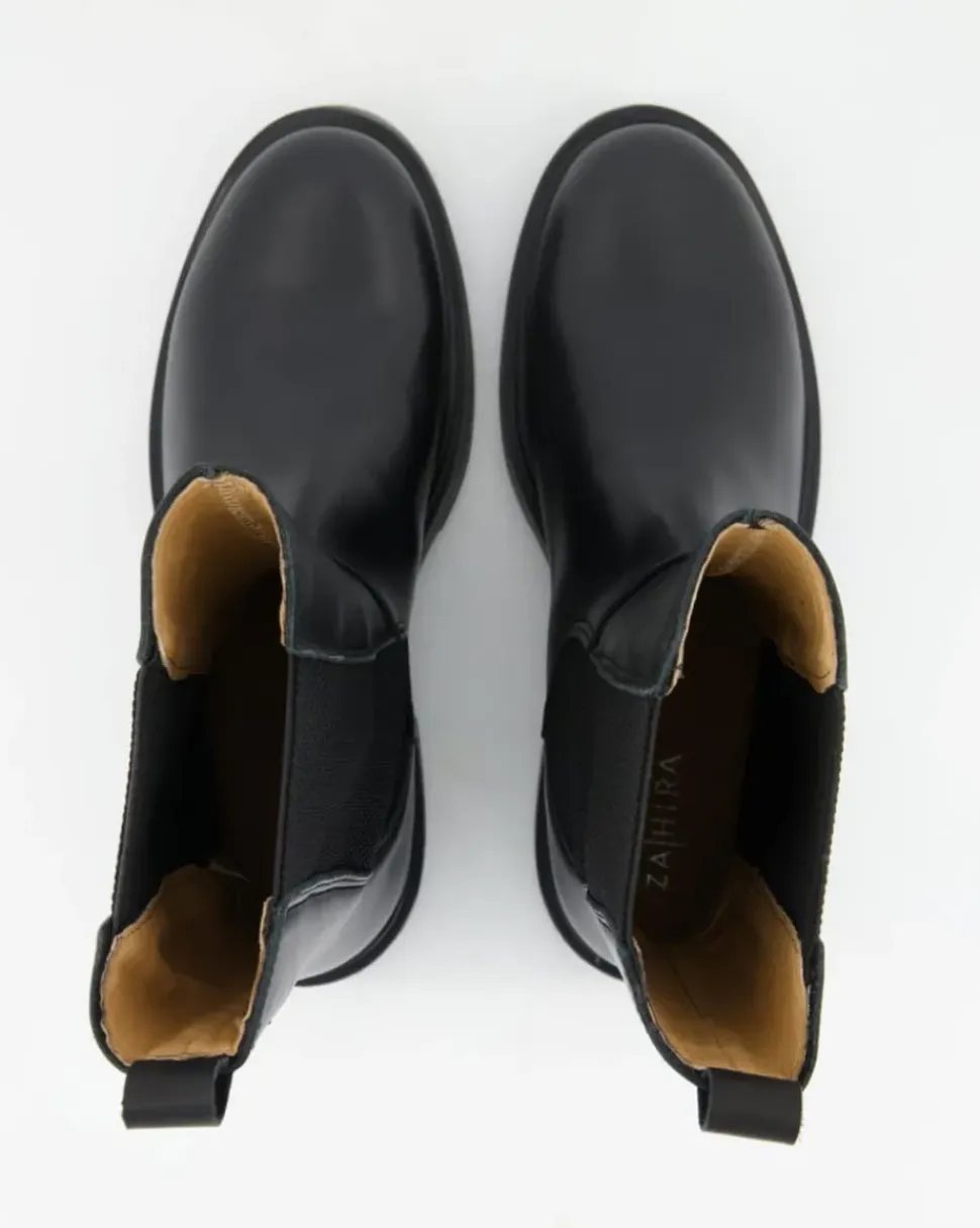 A8777-01 Stiefeletten in Schwarz