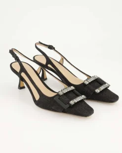 Atena Slingpumps in Schwarz