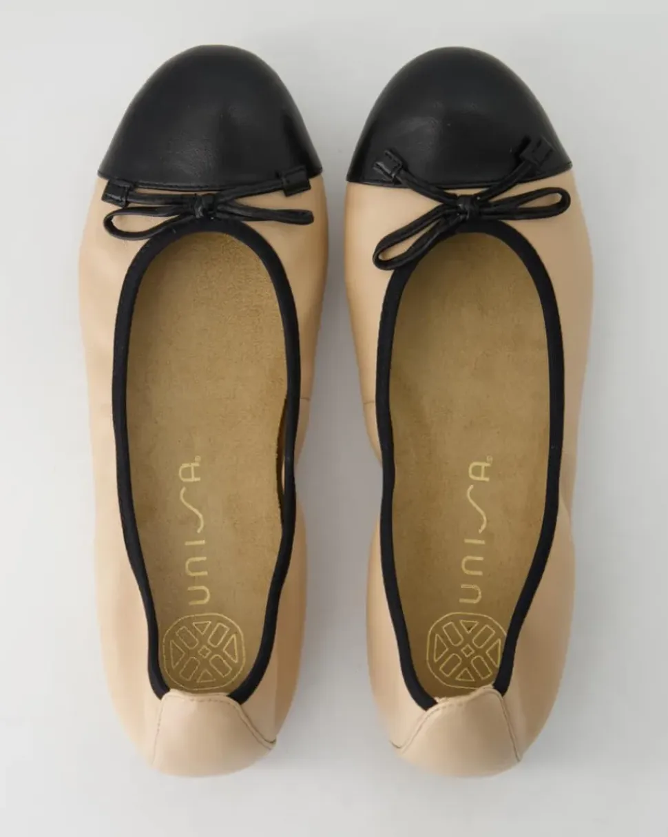 Auto Ballerinas in Beige