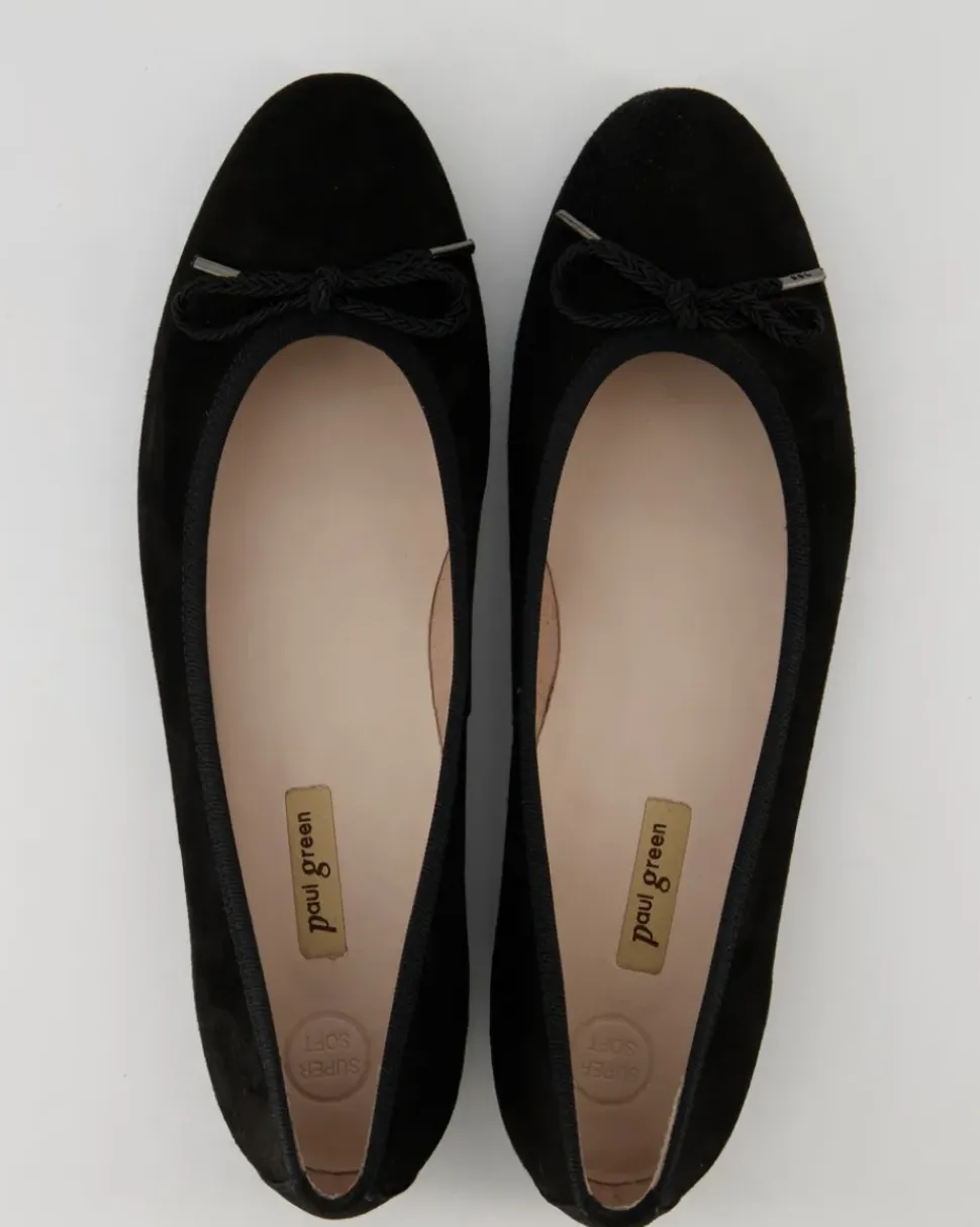2925-051/2952-053 Ballerinas in Schwarz