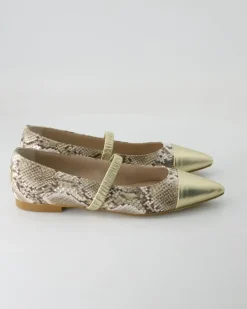B028 Ballerinas in Gold