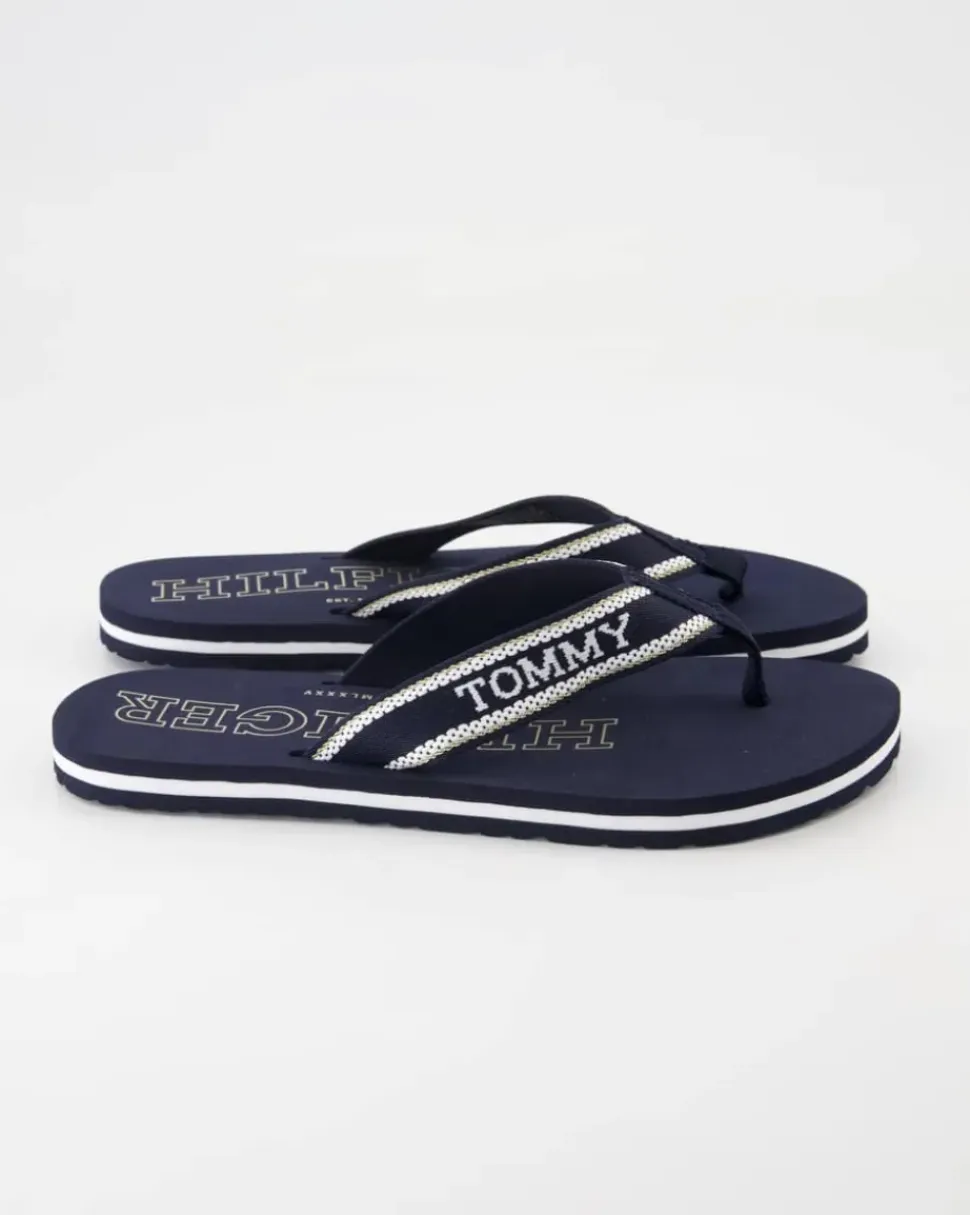 Beach Sandal Zehentrenner in Blau