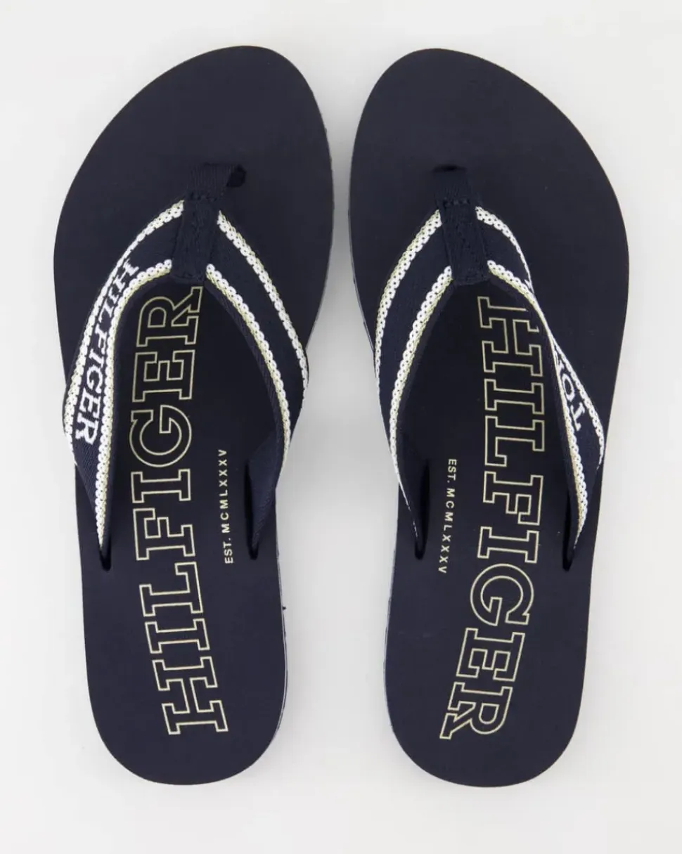 Beach Sandal Zehentrenner in Blau