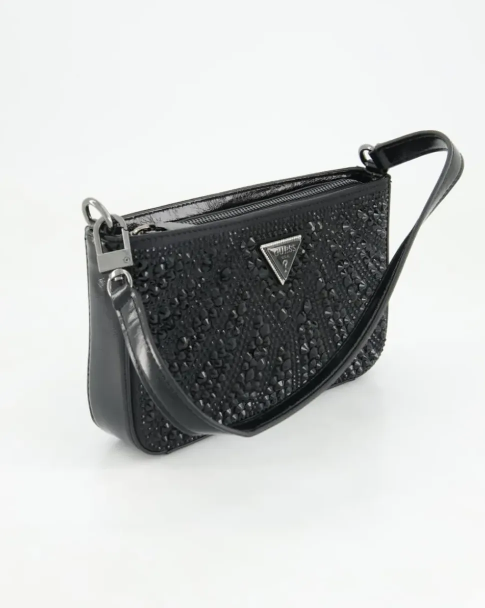 Beauvoir Mini Top Zip Shoulder Handtasche in Schwarz