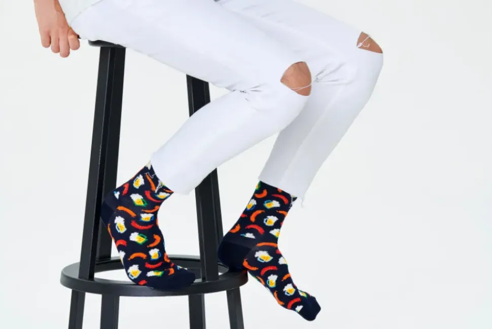 Beer and Sausage Sock Socken in Mehrfarbig