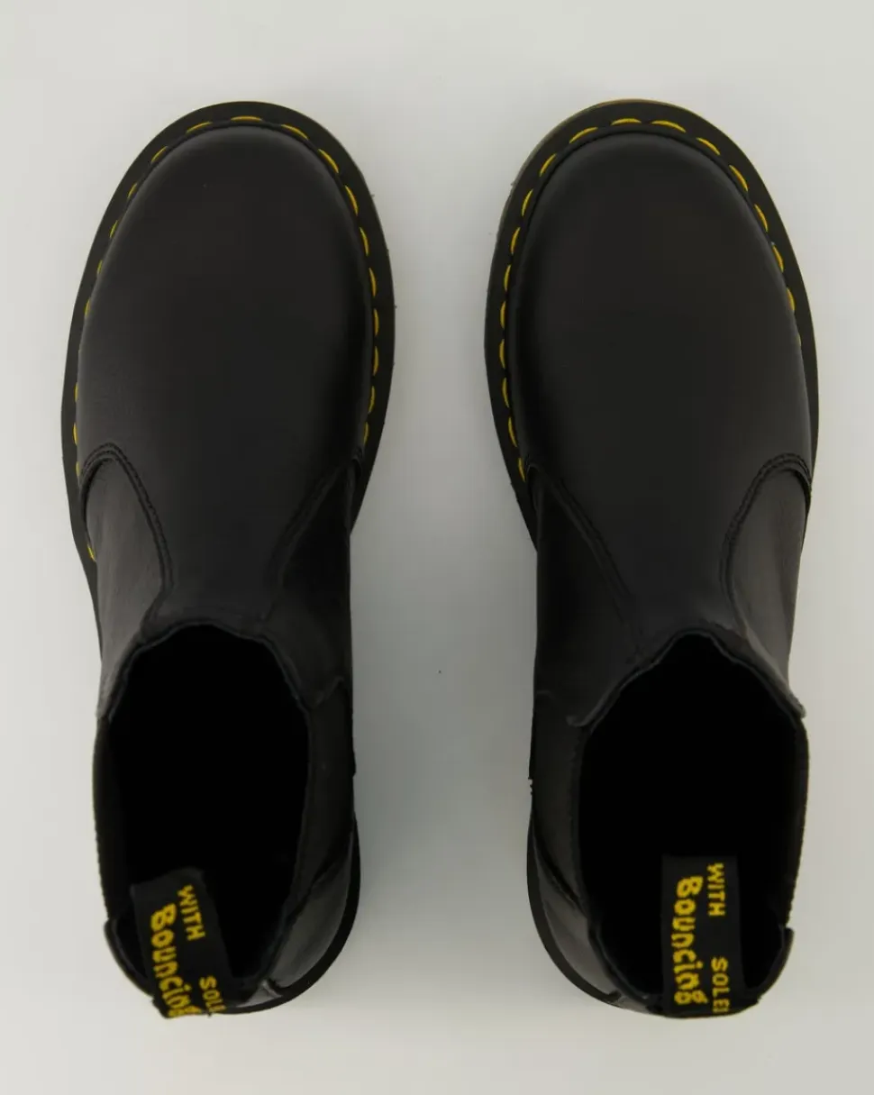2976 Black Virginia Chelsea Boots in Schwarz