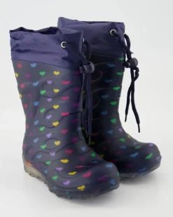 Blinking Hearts Gummistiefel in Blau