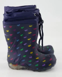 Blinking Hearts Gummistiefel in Blau