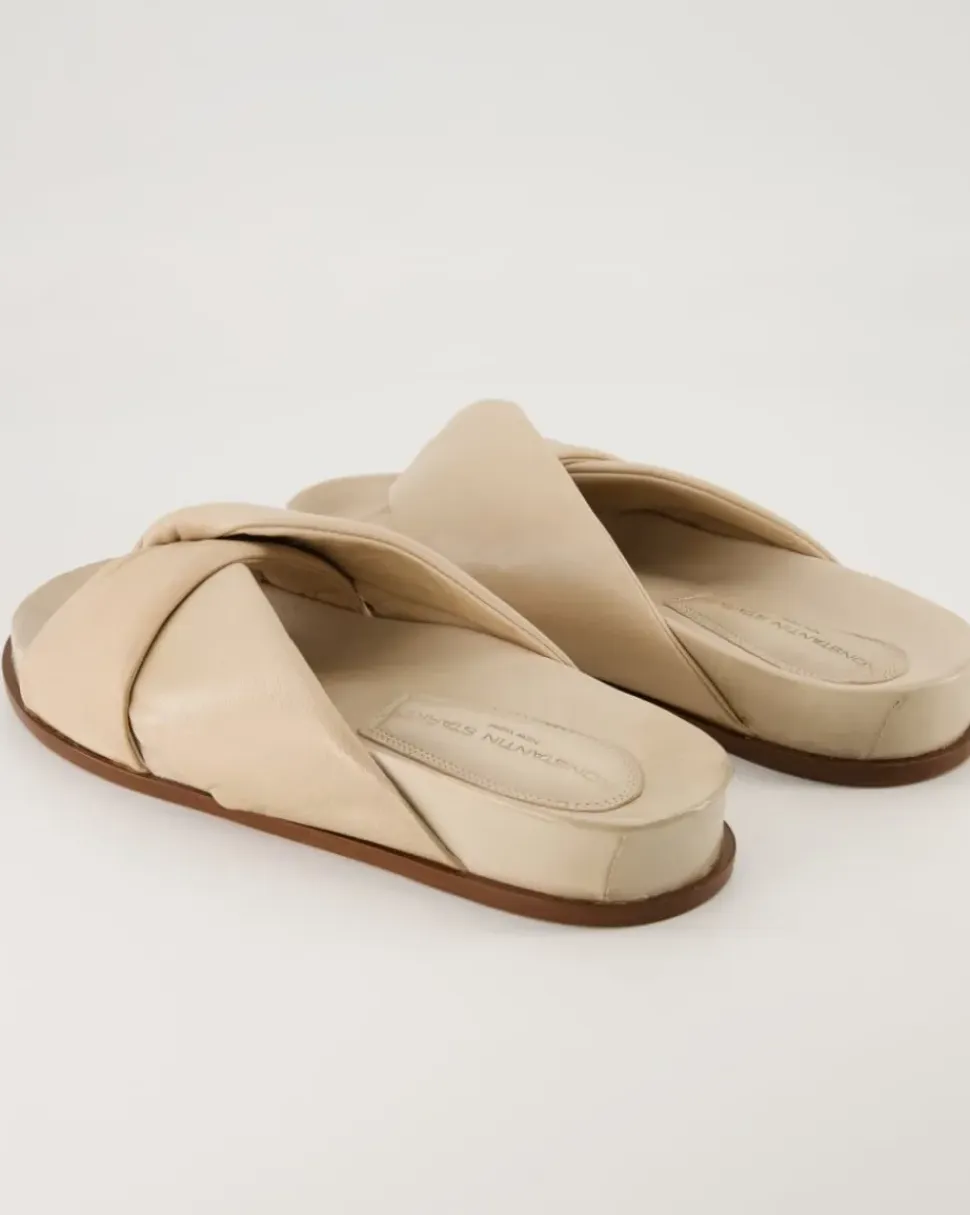 B412 Pantoletten in Beige