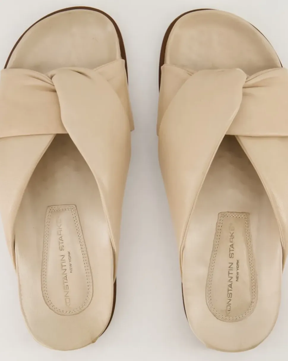 B412 Pantoletten in Beige