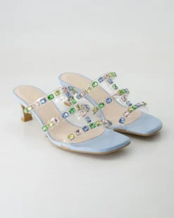 Chelisa Pantoletten in Blau
