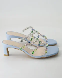 Chelisa Pantoletten in Blau