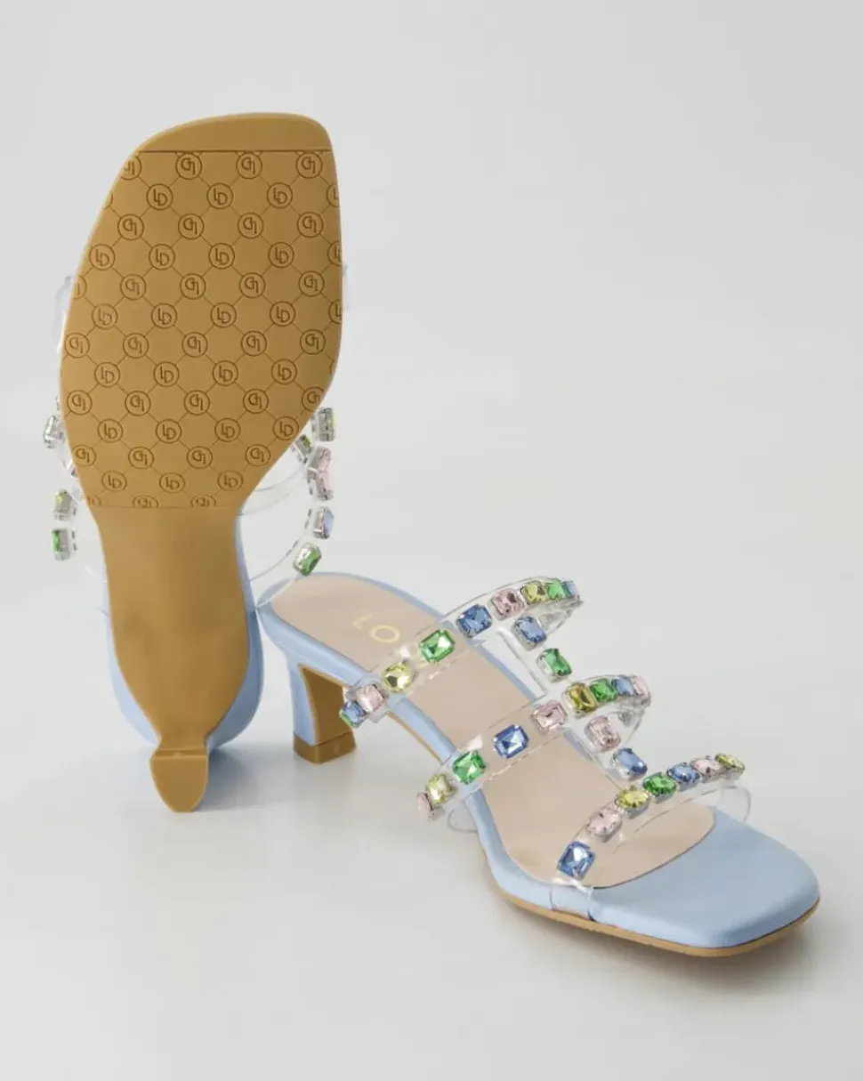 Chelisa Pantoletten in Blau