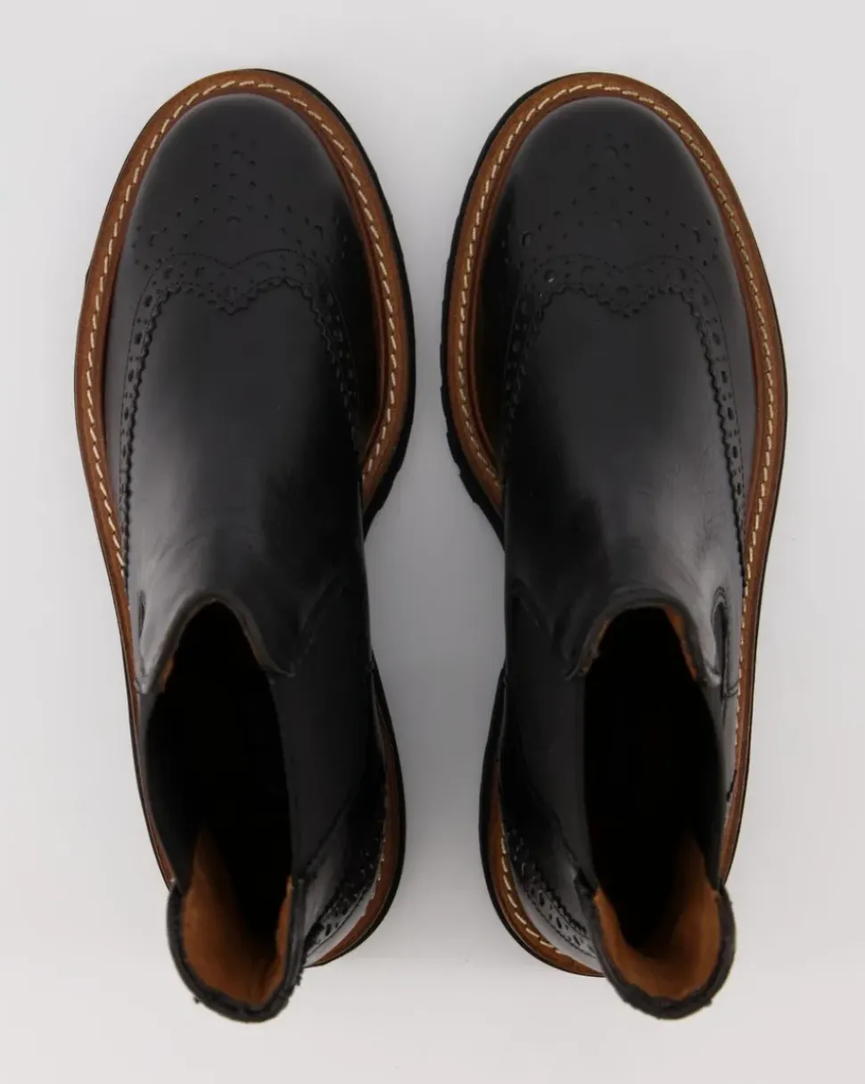 9093-002 Chelsea Boots in Schwarz