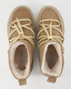 Classic Low Platform Stiefeletten in Beige