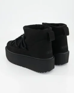 Classic Low Platform Stiefeletten in Schwarz