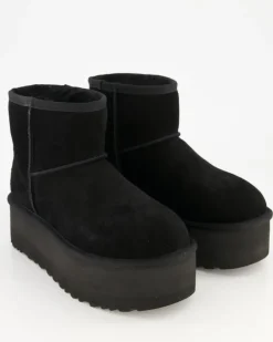Classic Mini Platform Winterschuhe in Schwarz