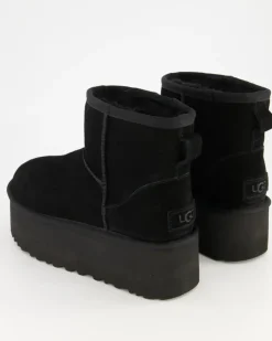 Classic Mini Platform Winterschuhe in Schwarz