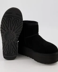 Classic Mini Platform Winterschuhe in Schwarz