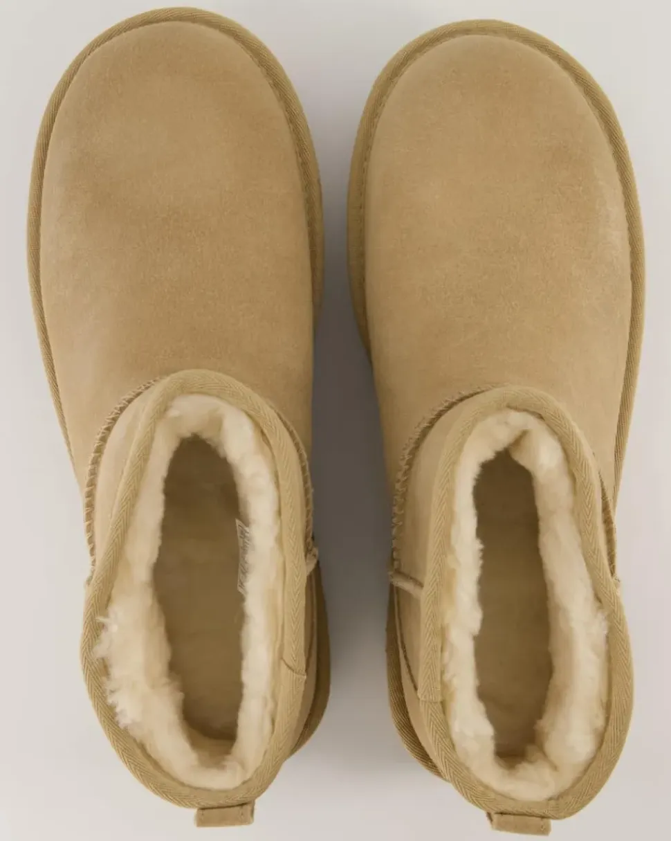 Classic Ultra Mini Platform Winterschuhe in Beige
