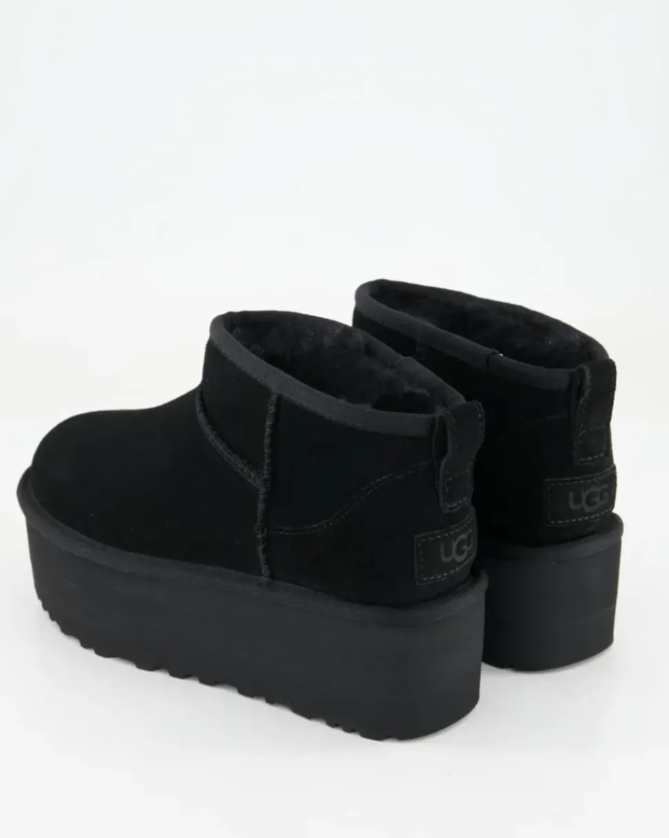 Classic Ultra Mini Platform Winterschuhe in Schwarz