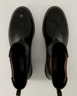 Corporate Elastic Rainboot Stiefeletten in Schwarz