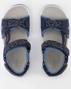 Criss Cross Sandalen in Blau