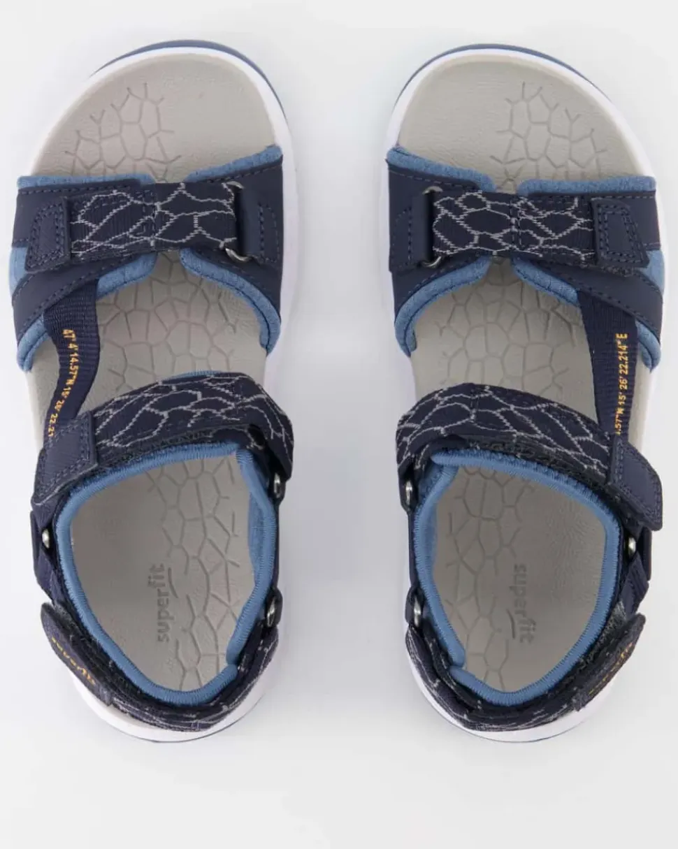 Criss Cross Sandalen in Blau