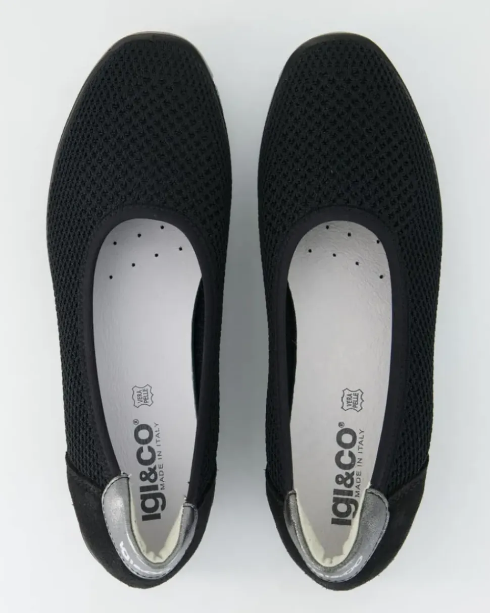 DEH 76585 Ballerinas in Schwarz