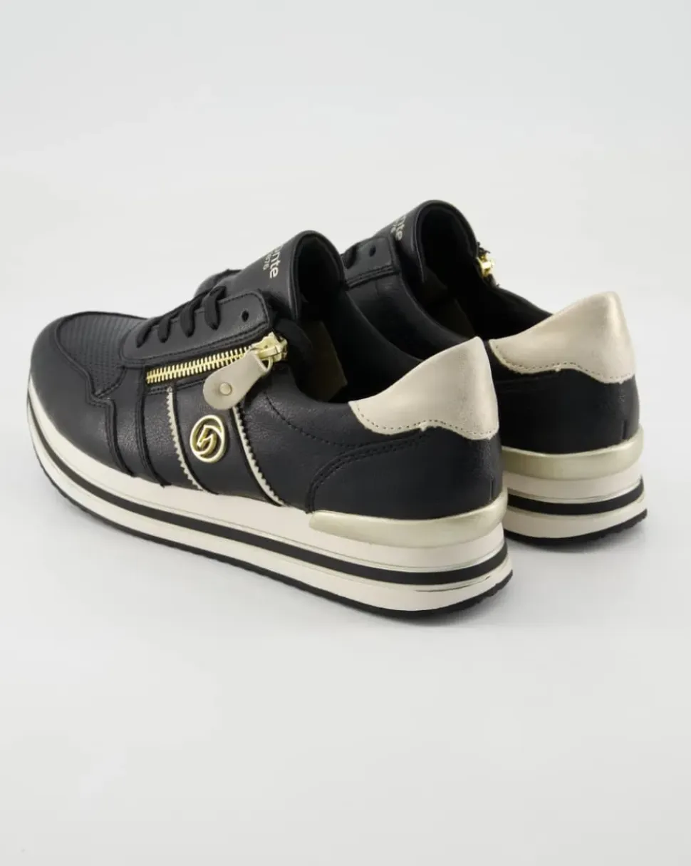 D1327-03 Sneaker in Schwarz