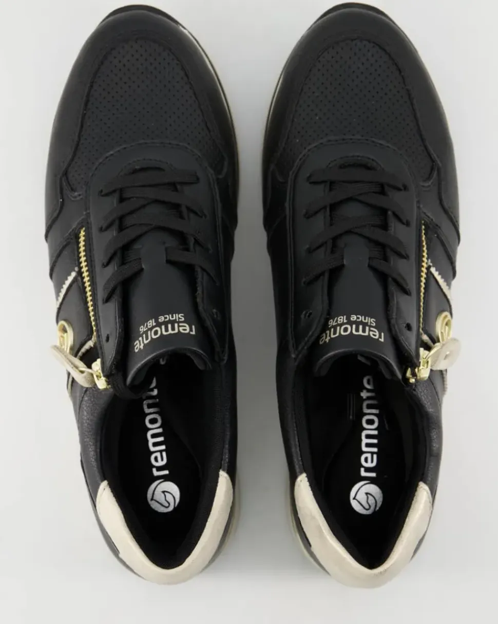 D1327-03 Sneaker in Schwarz