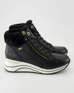 D0T77-02 Stiefeletten in Schwarz