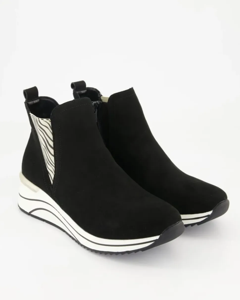 D0T75-03 Stiefeletten in Schwarz