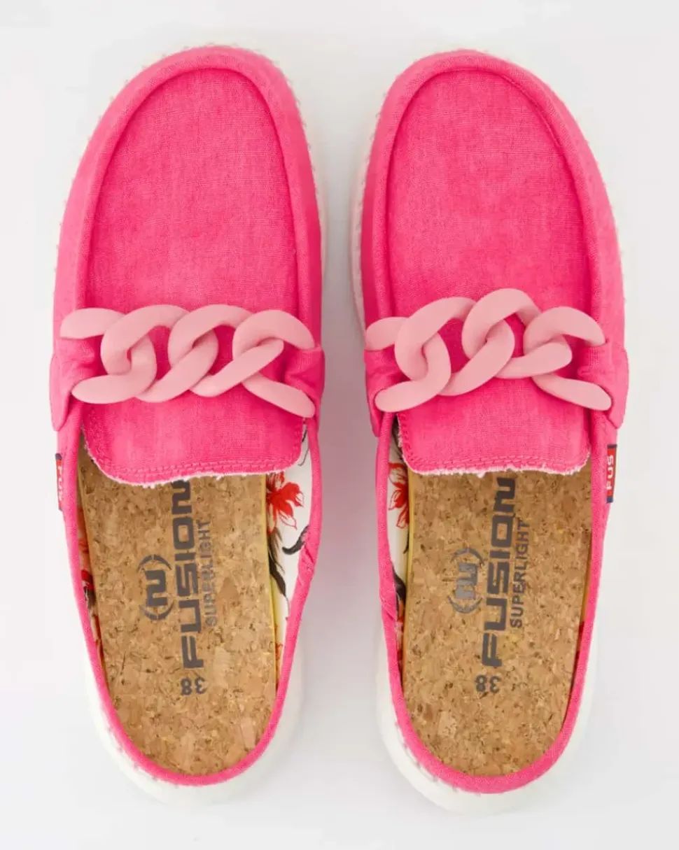 Ella washed Pantoletten in Pink