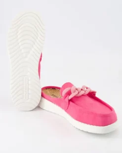 Ella washed Pantoletten in Pink