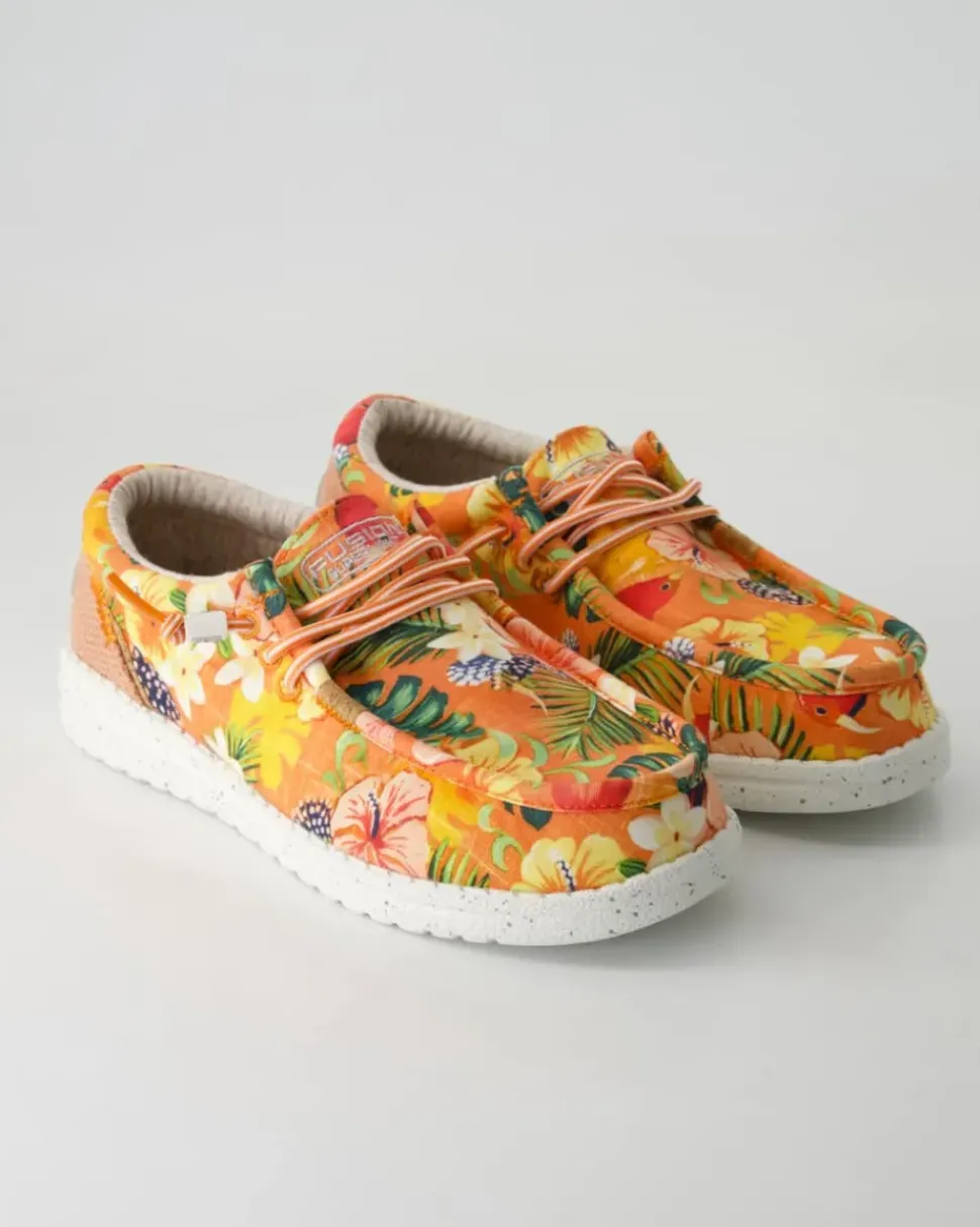 Emma jungle Slipper in Orange