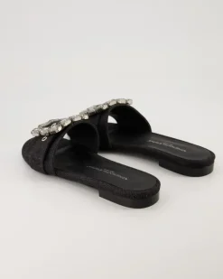 Fade Pantoletten in Schwarz