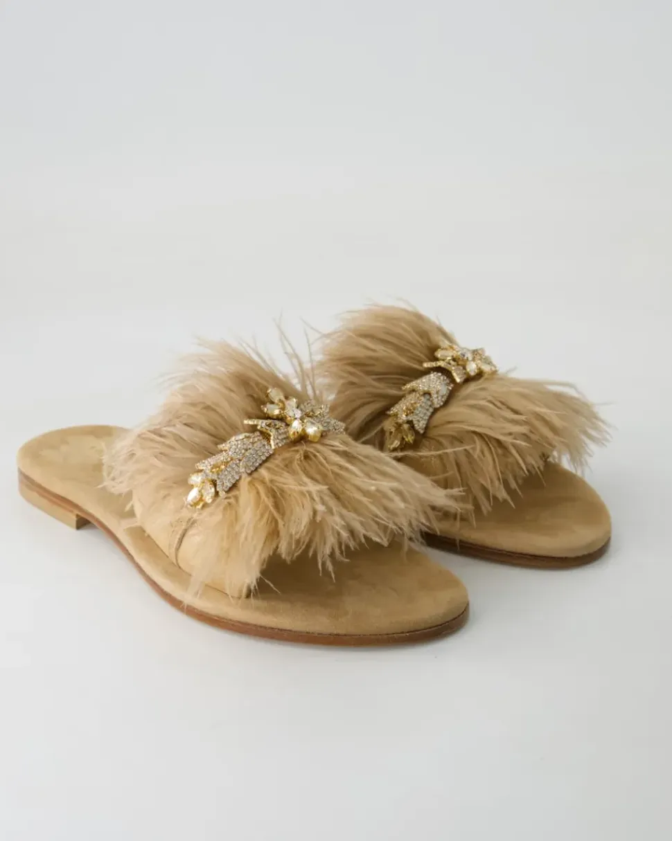 FB1114-503 Pantoletten in Beige