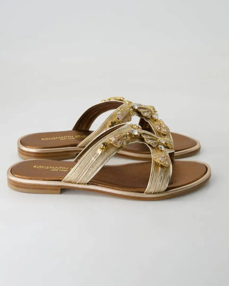 FB1115 Pantoletten in Bronze