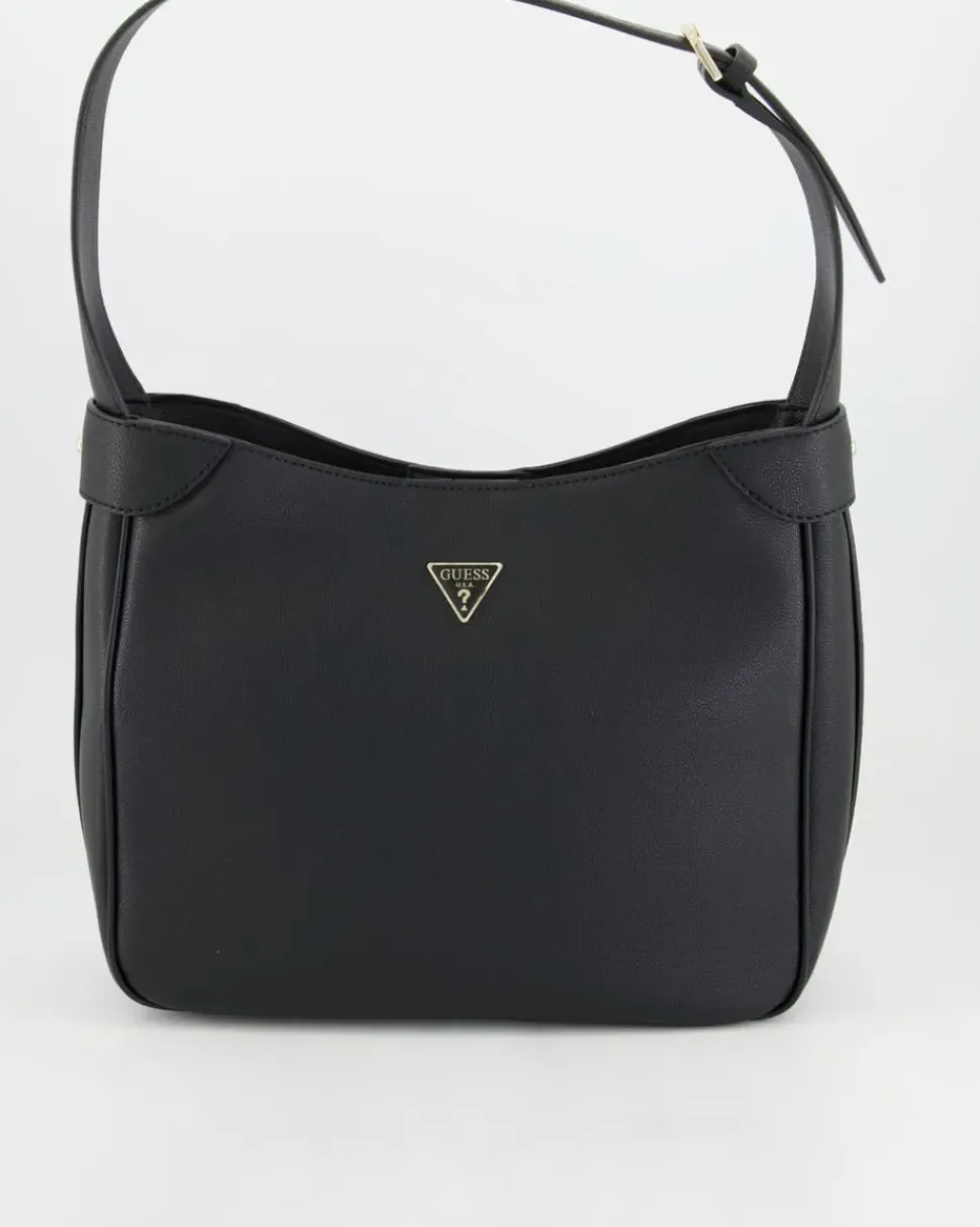 Fedora Hobo Shoulder Bag Handtasche in Schwarz