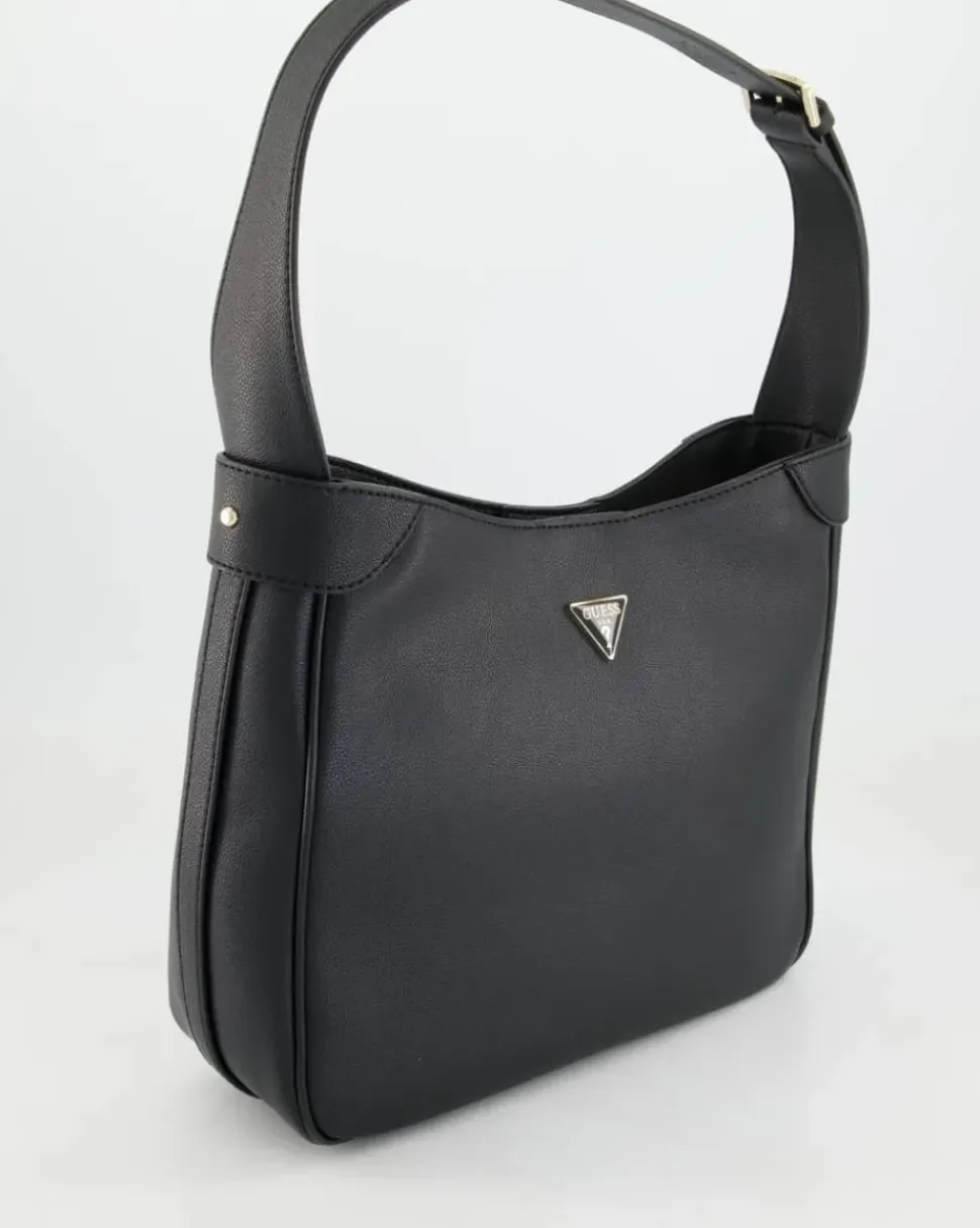 Fedora Hobo Shoulder Bag Handtasche in Schwarz